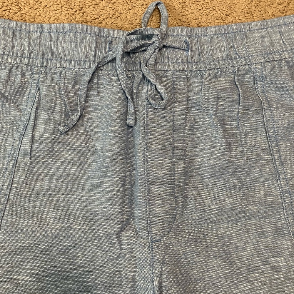 Gap Easy Pull On Shorts Indigo Blue Chambry Women’s Sz XL - Picture 4 of 9